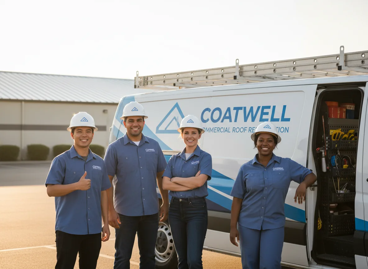 Commercial roof coating company in Connerville, OK